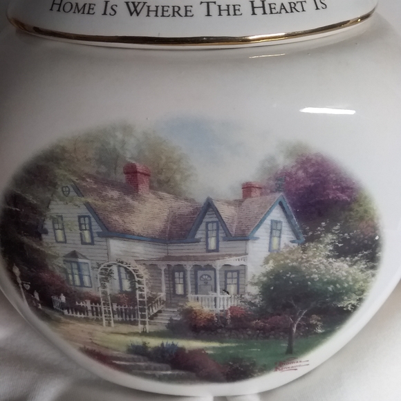 Thomas Kinkade Home is where the heart is II Vintage Tea Pot - Picture 10 of 10